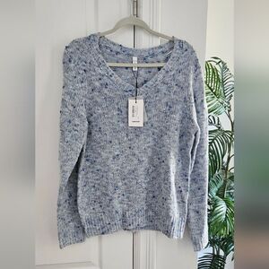 Soyaconcept Women's Blue V-Neck Sweater